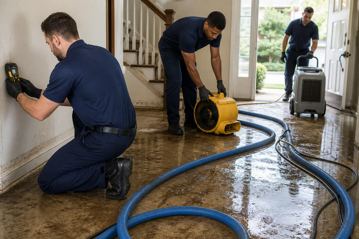 DryMark Restoration Fallbrook crew at work in Fallbrook, CA